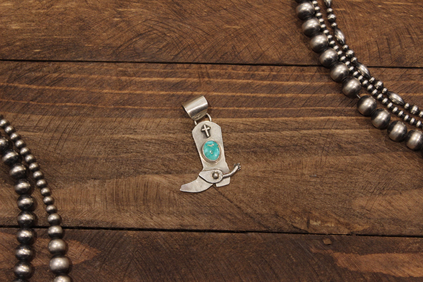 Emerald Valley Boot Pendant
