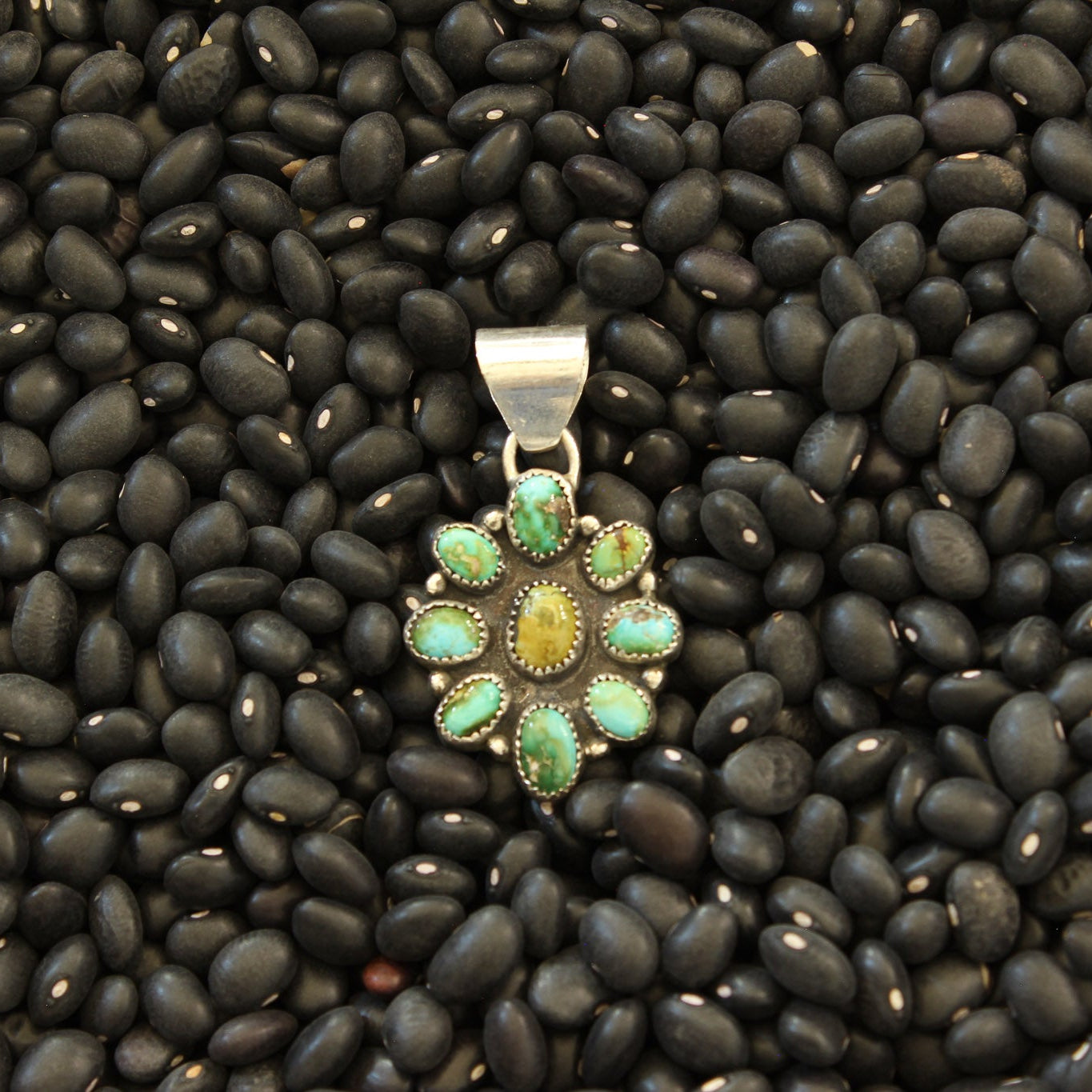 Sonoran Turquoise Cluster Pendant