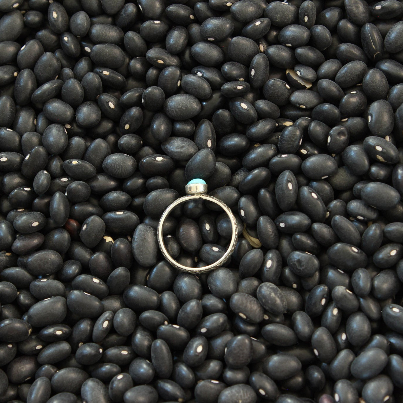 Kingman Turquoise Stacker Ring