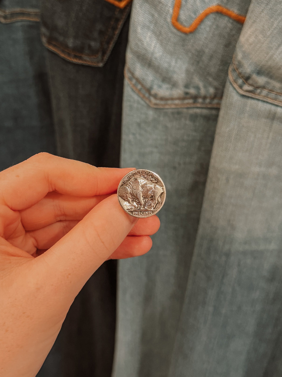 Adjustable Buffalo Nickel Ring ￼