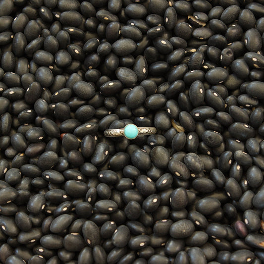 Kingman Turquoise Stacker Ring