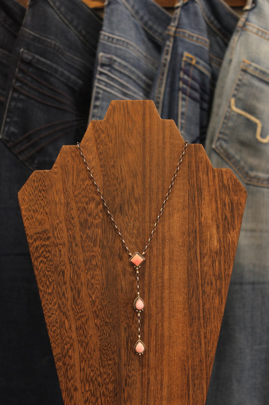 Pink Conch Lariat