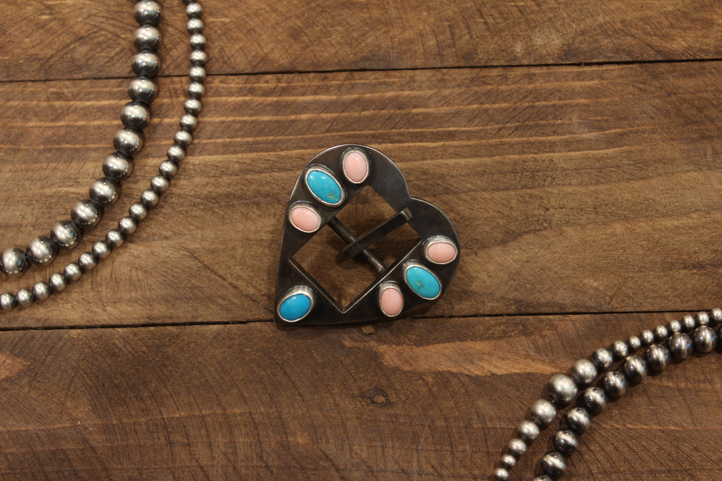 Pink Conch & Kingman Headstall Buckle