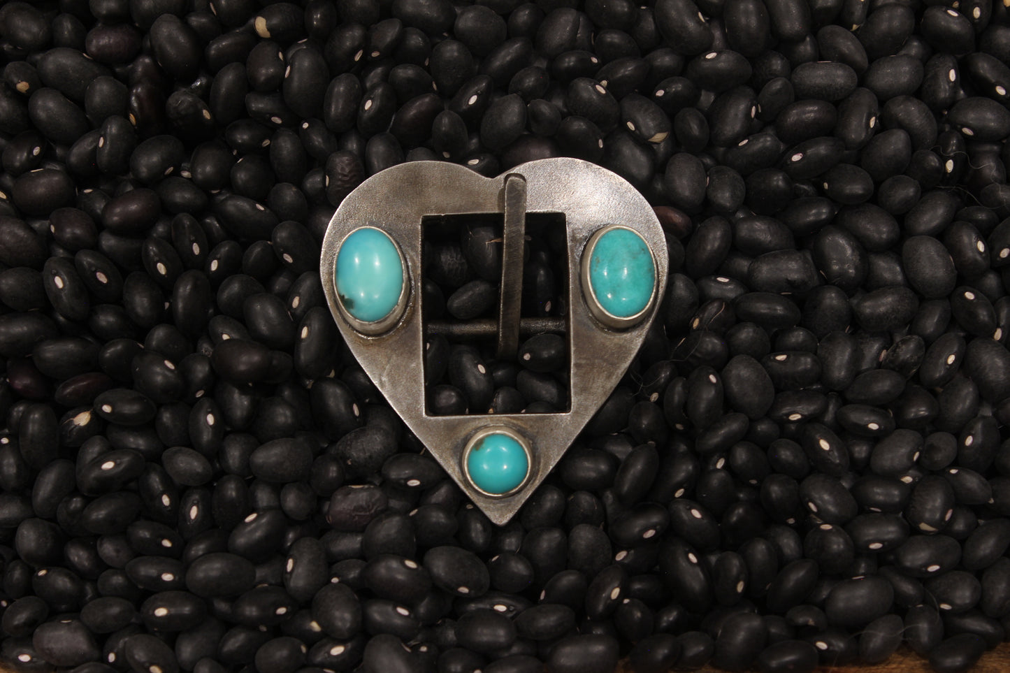 Kingman Heart Headstall Buckle